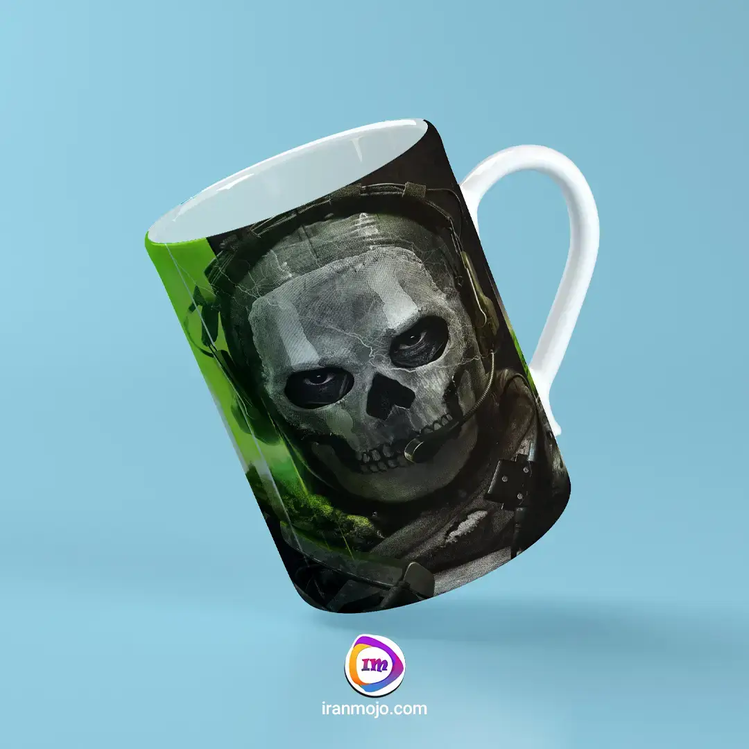 ماگ گیمینگ طرح کاراکتر گوست کالاف دیوتی وارزون